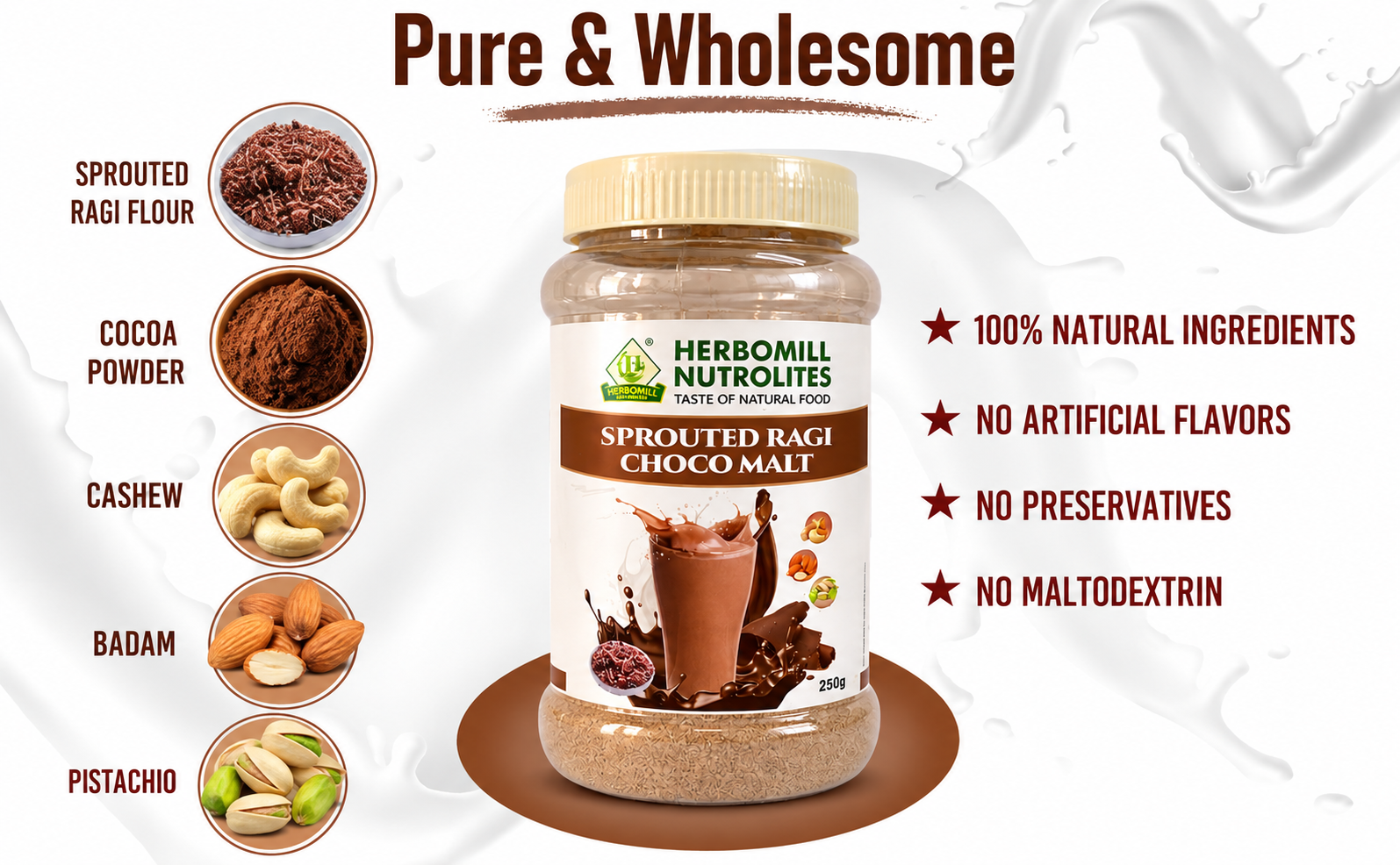 Sprouted Ragi Choco Malt