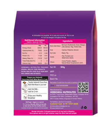 Choco + Nuts Multi Millet Muesli