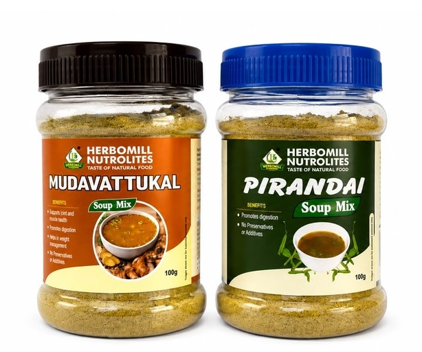 Herbomill Mudavattukal & Pirandai Soup Combo